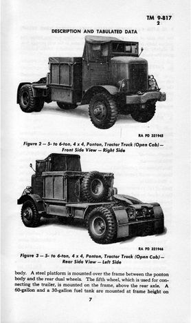 Autocar, truck 5-6 ton, 4x4, COE, Ponton Tractor, U8144T - RadioNerds